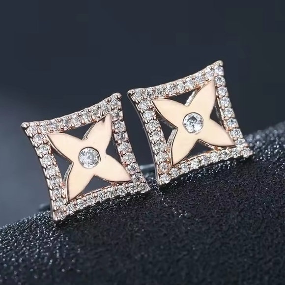 Jewelry - Rose Gold Filled Cubic Zirconia Earrings